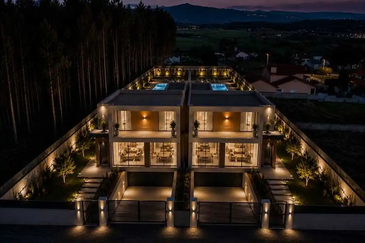 Fotografia de um dos terrenos em venda, em Tondela